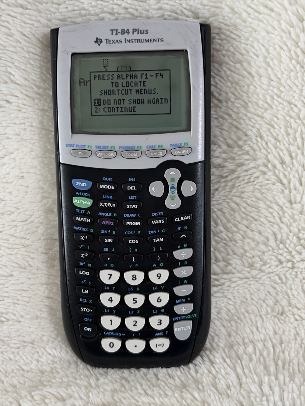 Texas Instruments TI-84 Plus Black and Gray Graphing Calculator